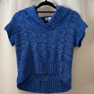 Blue Cable Knit Women's Sweater